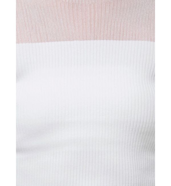 MERCURYDUO「シアー切替フレアスリーブニット」|ニット・セーター|