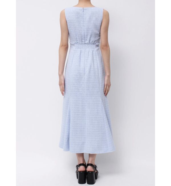 MERCURYDUO「カットアウトツイードマーメイドワンピース」|ワンピース|