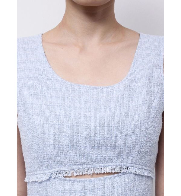 MERCURYDUO「カットアウトツイードマーメイドワンピース」|ワンピース|