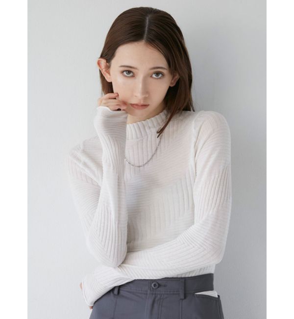 MURUA「ランダムパターンシアーニット」|ニット・セーター|