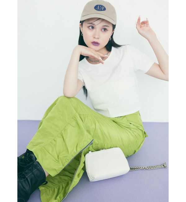 MURUA「シャーリングロングスカート」|スカート|