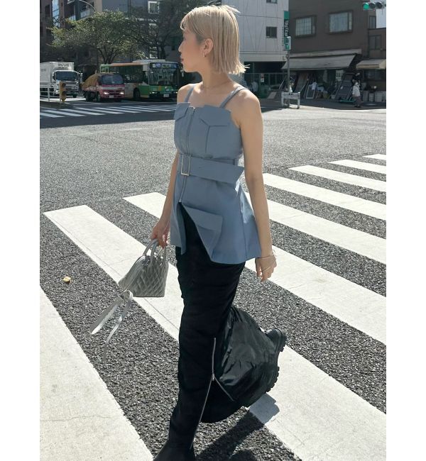 MURUA「シャーリングロングスカート」|スカート|