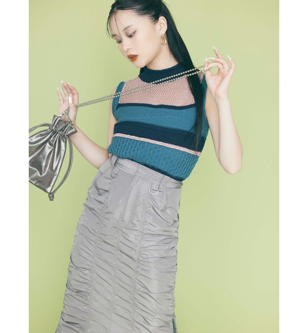 MURUA「シャーリングロングスカート」|スカート|