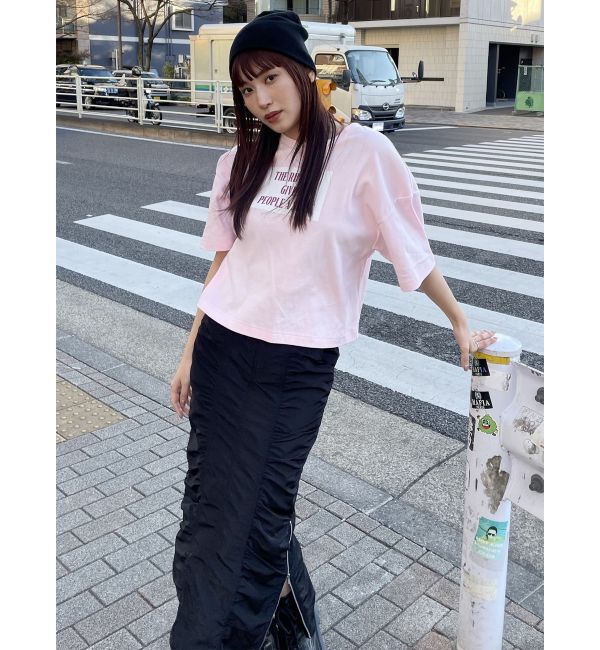 MURUA「シャーリングロングスカート」|スカート|