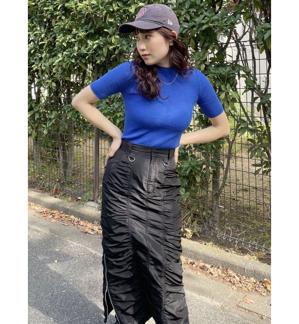 MURUA「シャーリングロングスカート」|スカート|