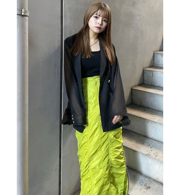 MURUA「シャーリングロングスカート」|スカート|