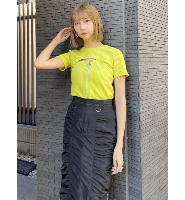 MURUA「シャーリングロングスカート」|スカート|