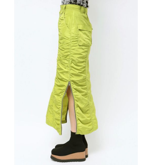 MURUA「シャーリングロングスカート」|スカート|