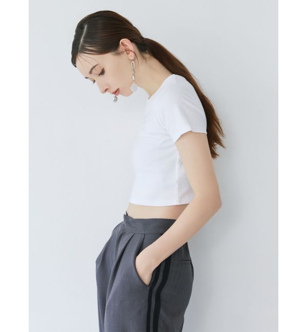 MURUA「クリアmumuクロップトTシャツ」|Tシャツ・カットソー|