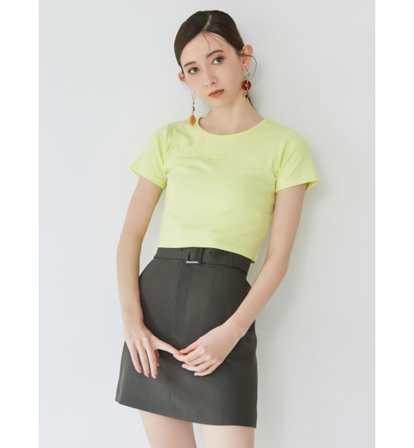 MURUA「クリアmumuクロップトTシャツ」|Tシャツ・カットソー|