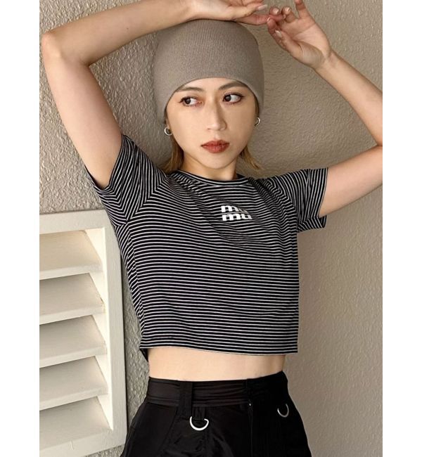 MURUA「クリアmumuクロップトTシャツ」|Tシャツ・カットソー|