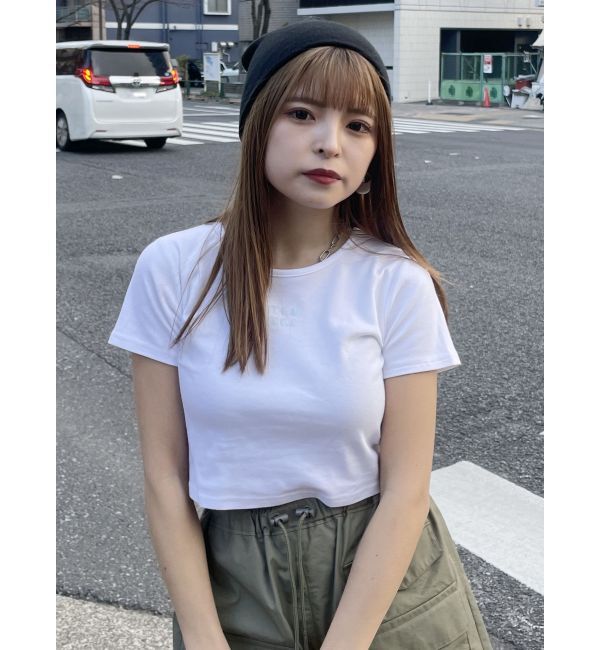 MURUA「クリアmumuクロップトTシャツ」|Tシャツ・カットソー|