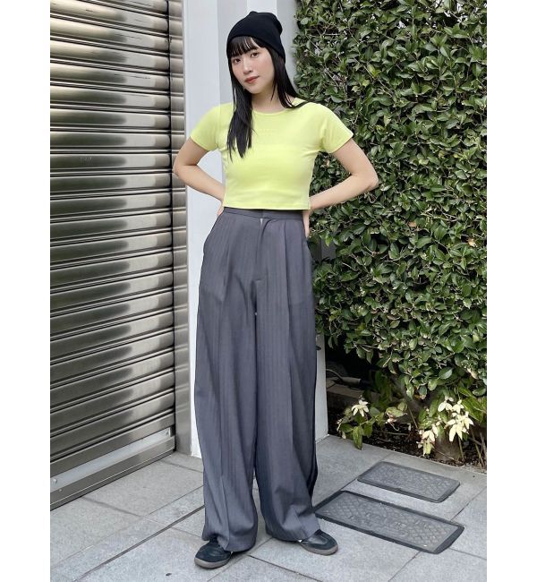 MURUA「クリアmumuクロップトTシャツ」|Tシャツ・カットソー|