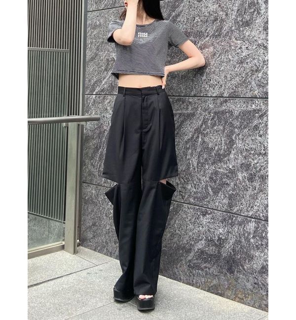 MURUA「クリアmumuクロップトTシャツ」|Tシャツ・カットソー|