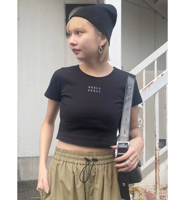 MURUA「クリアmumuクロップトTシャツ」|Tシャツ・カットソー|