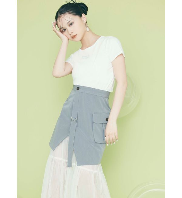 MURUA「クリアmumuクロップトTシャツ」|Tシャツ・カットソー|