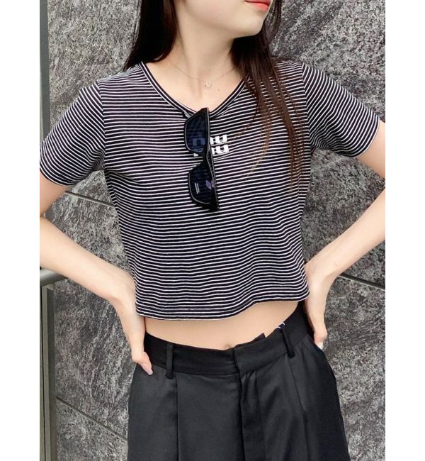 MURUA「クリアmumuクロップトTシャツ」|Tシャツ・カットソー|ミックス