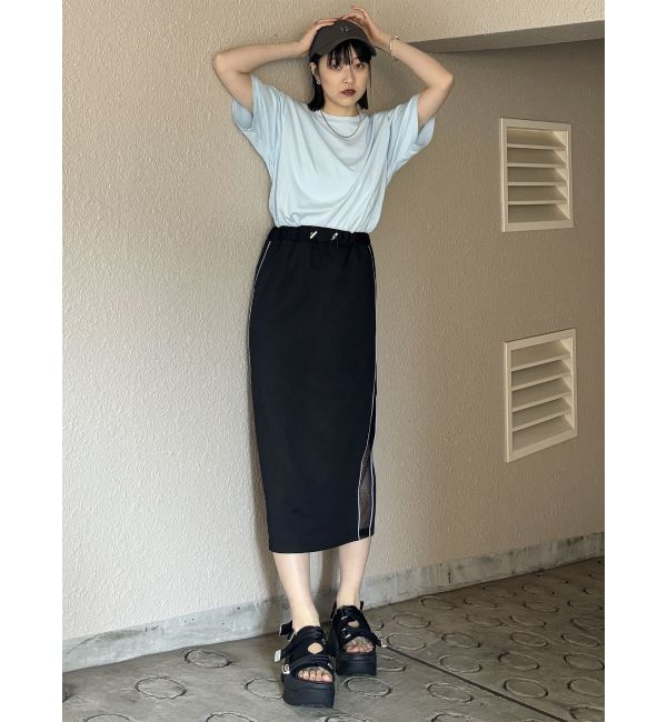 MURUA「サイドラインナロースカート」|スカート|