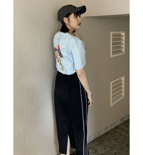 MURUA「サイドラインナロースカート」|スカート|