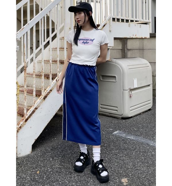 MURUA「サイドラインナロースカート」|スカート|