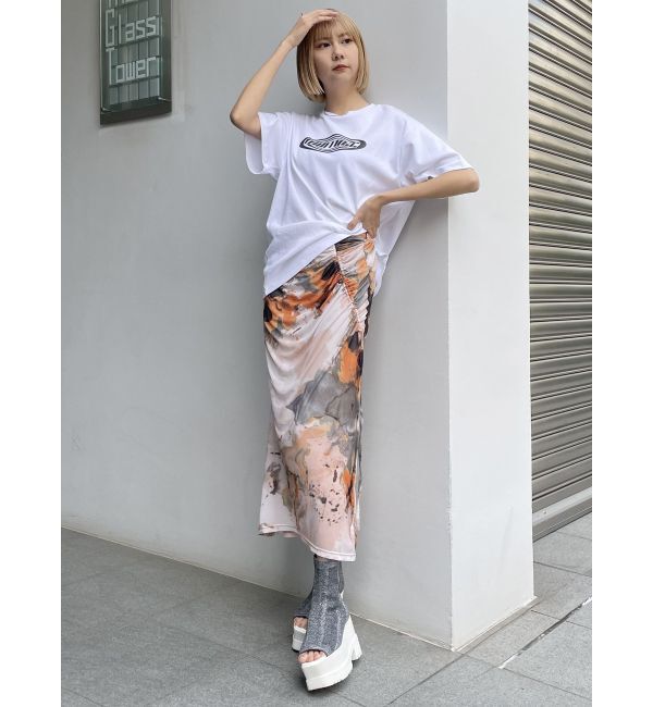 MURUA「アシメドローストリングナロースカート」|スカート|