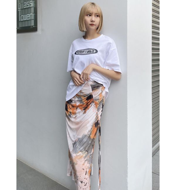 MURUA「アシメドローストリングナロースカート」|スカート|