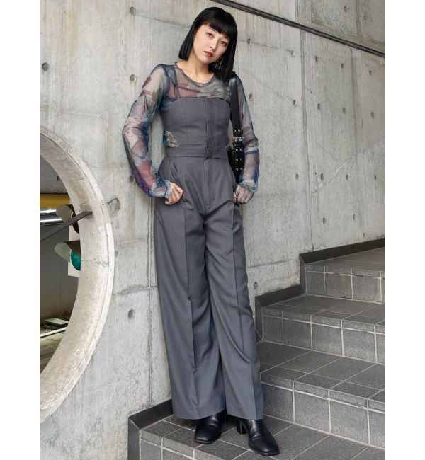 MURUA「サイドカットロンパース」|オールインワン|