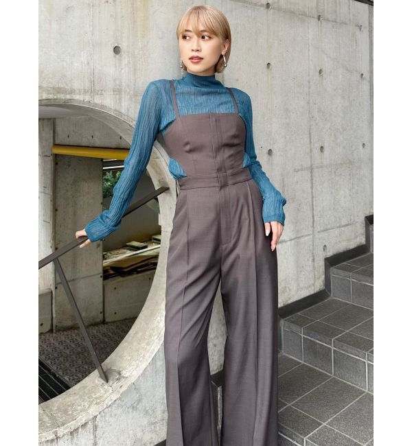 MURUA「サイドカットロンパース」|オールインワン|