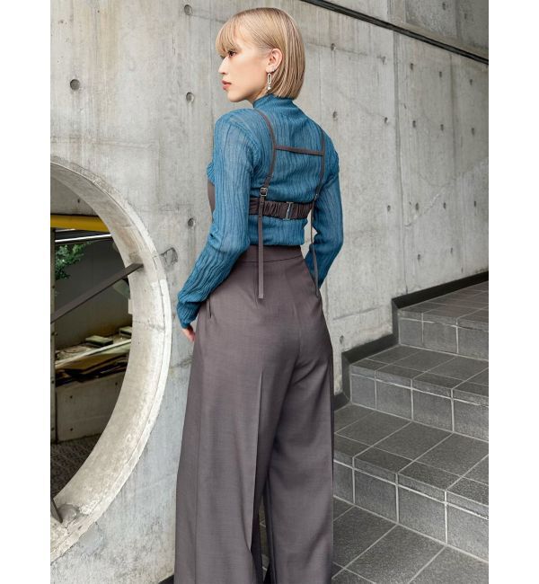 MURUA「サイドカットロンパース」|オールインワン|