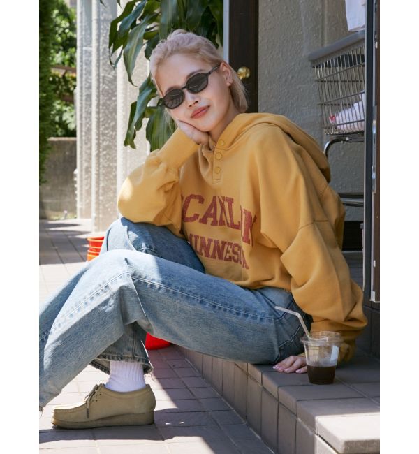 Ungrid「ロゴデザインショートパーカー」|パーカー|