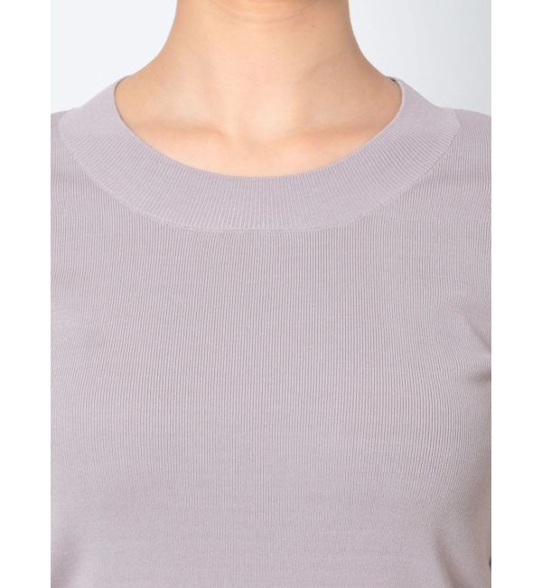 LAGUNAMOON「ミニマルハーフスリーブニットプルオーバー」|ニット・セーター|