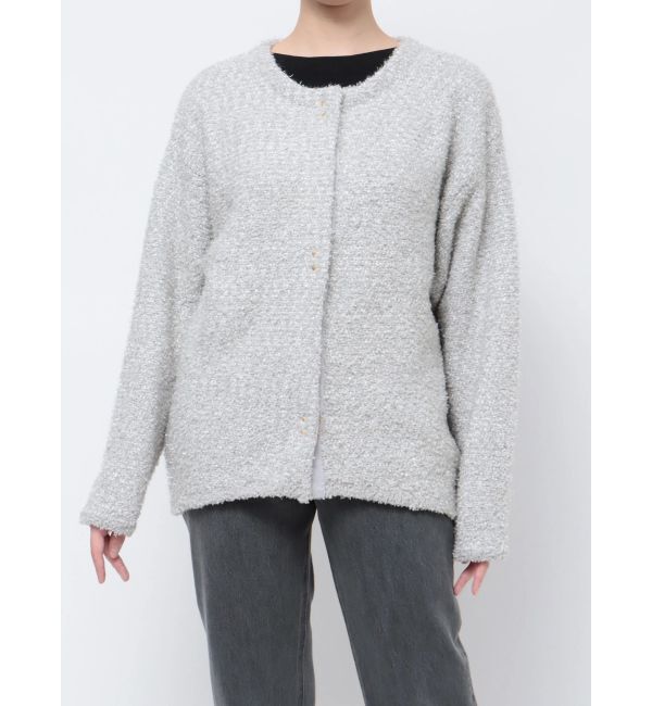 LAGUNAMOON「ラメツイードニットカーディガン」|カーディガン|