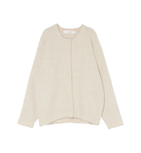 LAGUNAMOON「ラメツイードニットカーディガン」|カーディガン|