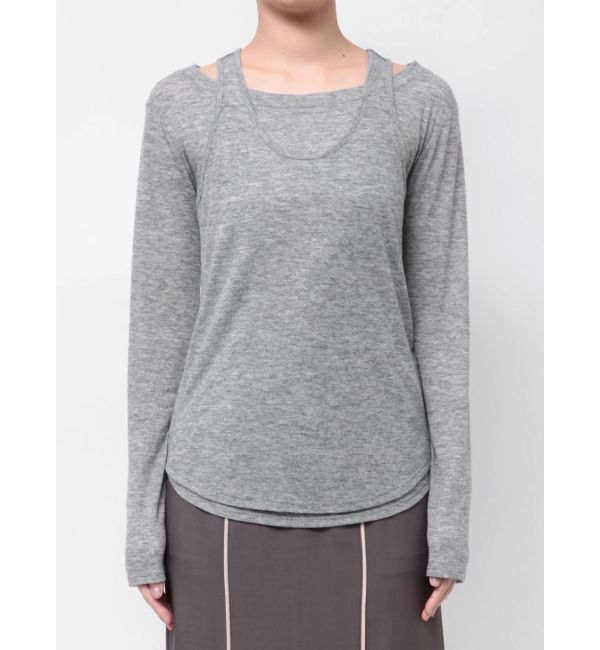 LAGUNAMOON「2WAYレイヤードカットトップス」|Tシャツ・カットソー|