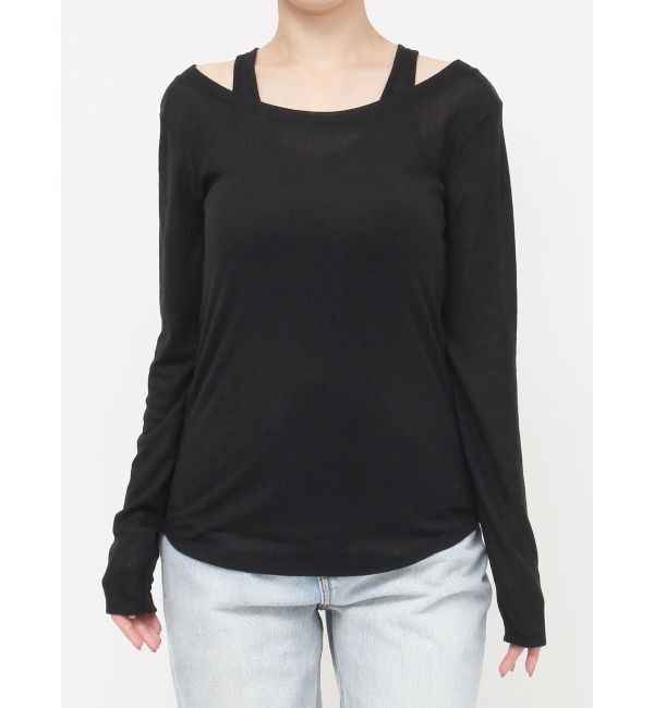 LAGUNAMOON「2WAYレイヤードカットトップス」|Tシャツ・カットソー|