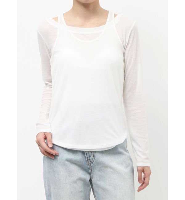 LAGUNAMOON「2WAYレイヤードカットトップス」|Tシャツ・カットソー|