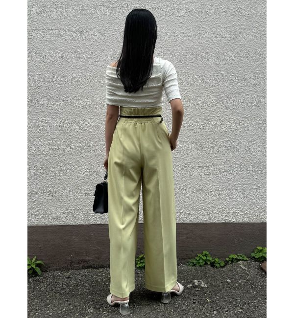LAGUNAMOON「バイカラーベルトパンツ」|その他|