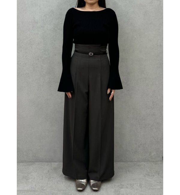 LAGUNAMOON「バイカラーベルトパンツ」|その他|