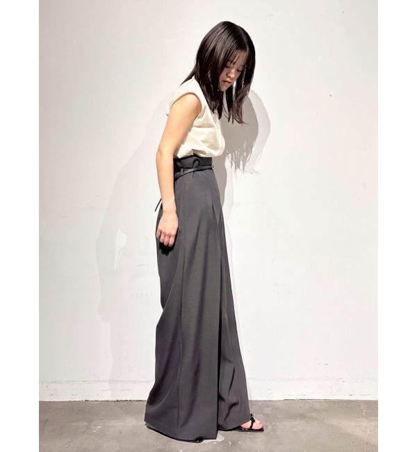 LAGUNAMOON「バイカラーベルトパンツ」|その他|