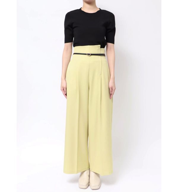 LAGUNAMOON「バイカラーベルトパンツ」|その他|