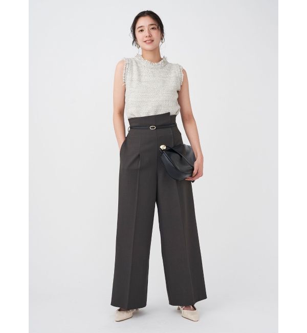 LAGUNAMOON「バイカラーベルトパンツ」|その他|