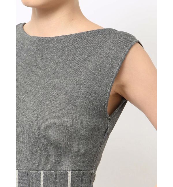 LAGUNAMOON「ジオメトリックフォルムニットワンピース」|ワンピース|