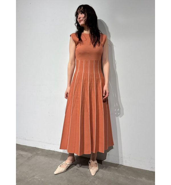 LAGUNAMOON「ジオメトリックフォルムニットワンピース」|ワンピース|