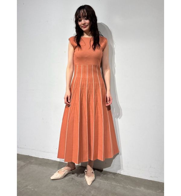 LAGUNAMOON「ジオメトリックフォルムニットワンピース」|ワンピース|