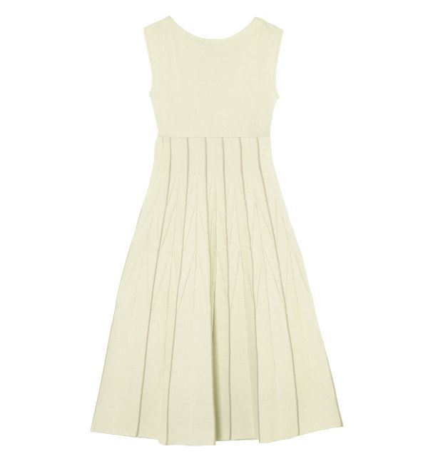 LAGUNAMOON「ジオメトリックフォルムニットワンピース」|ワンピース|ライトグリーン