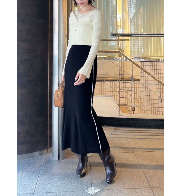 LAGUNAMOON「レイヤードライクリブニットプルオーバー」|ニット・セーター|