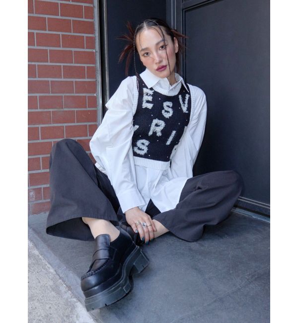 EVRIS「vintage プラットフォームローファー」|ローファー|