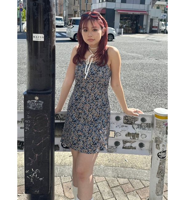 EVRIS「フラワーキャミミニワンピース」|ワンピース|