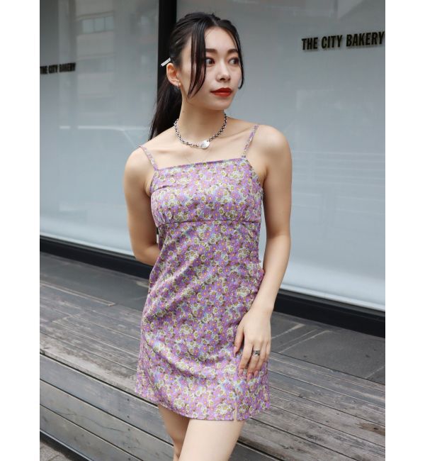 EVRIS「フラワーキャミミニワンピース」|ワンピース|