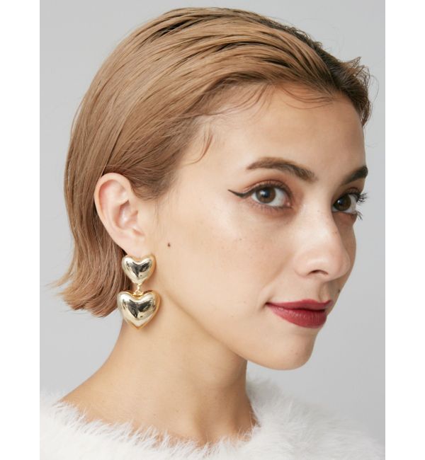 EVRIS「DOUBLE HEARTピアス」|ピアス|